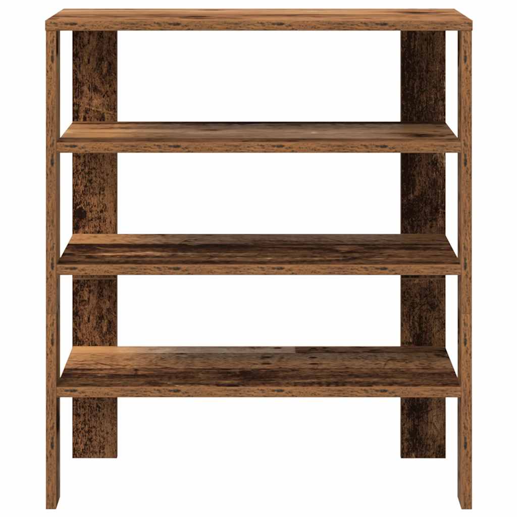 Stalak za cipele boja staro drvo 61x32x70 cm konstruirano drvo