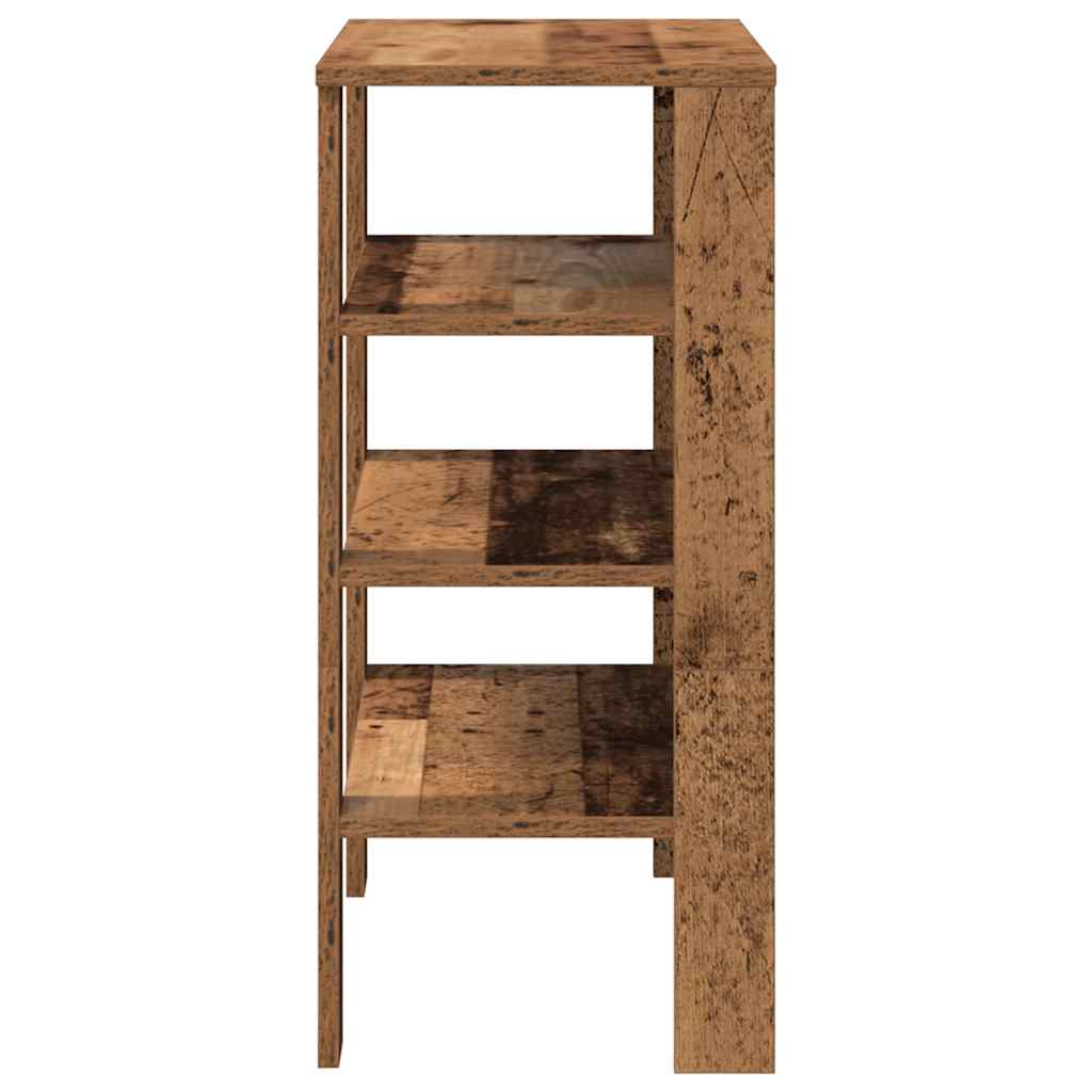 Stalak za cipele boja staro drvo 61x32x70 cm konstruirano drvo