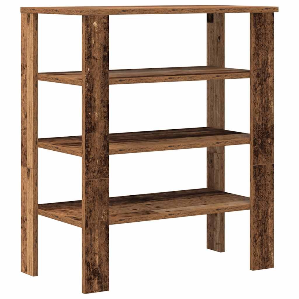 Stalak za cipele boja staro drvo 61x32x70 cm konstruirano drvo