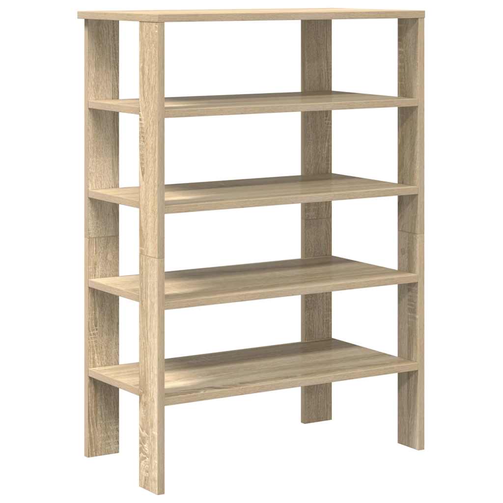 Stalak za cipele boja hrasta 61x32x87,5 cm konstruirano drvo