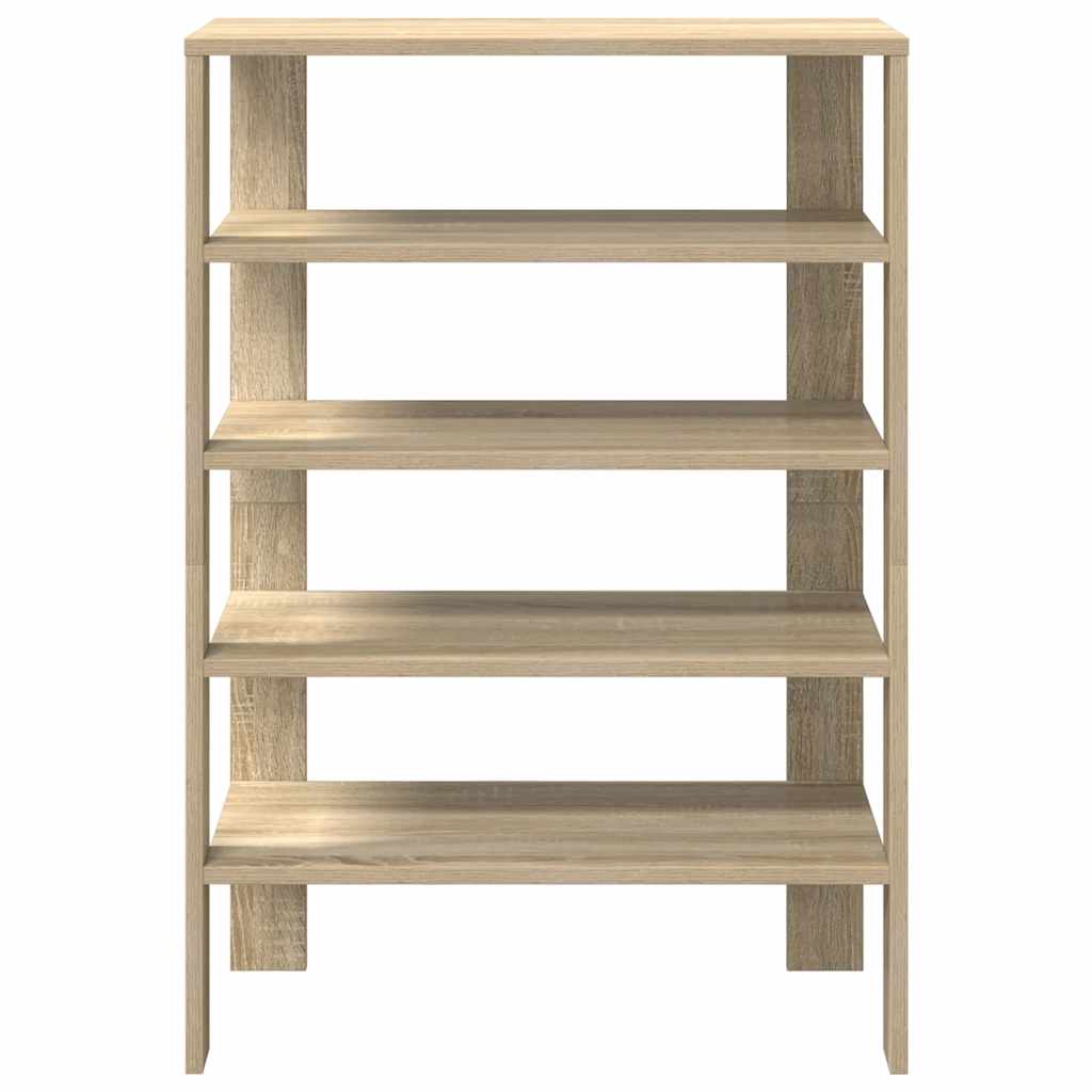 Stalak za cipele boja hrasta 61x32x87,5 cm konstruirano drvo