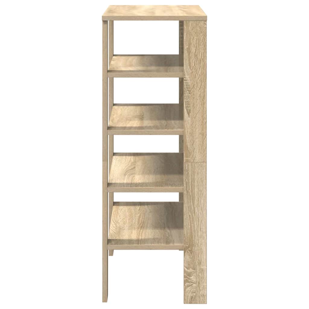 Stalak za cipele boja hrasta 61x32x87,5 cm konstruirano drvo