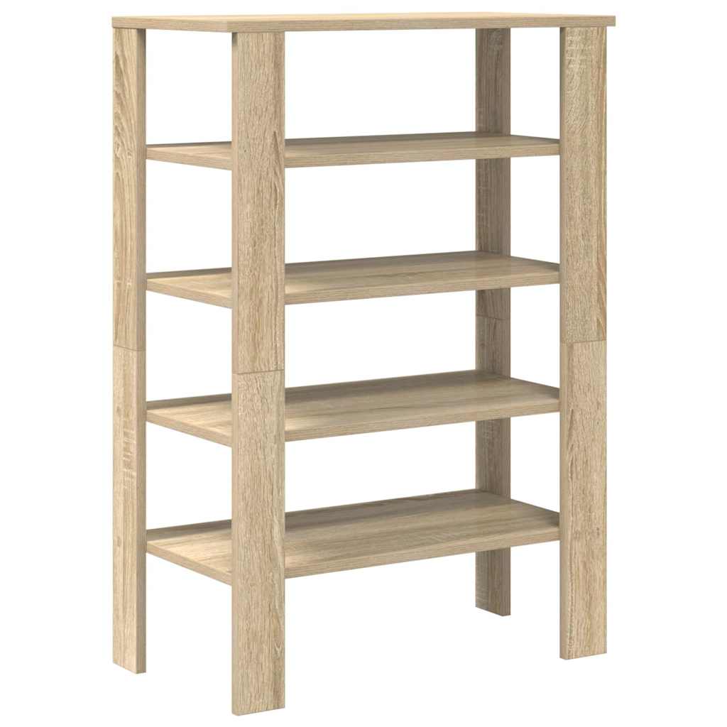 Stalak za cipele boja hrasta 61x32x87,5 cm konstruirano drvo