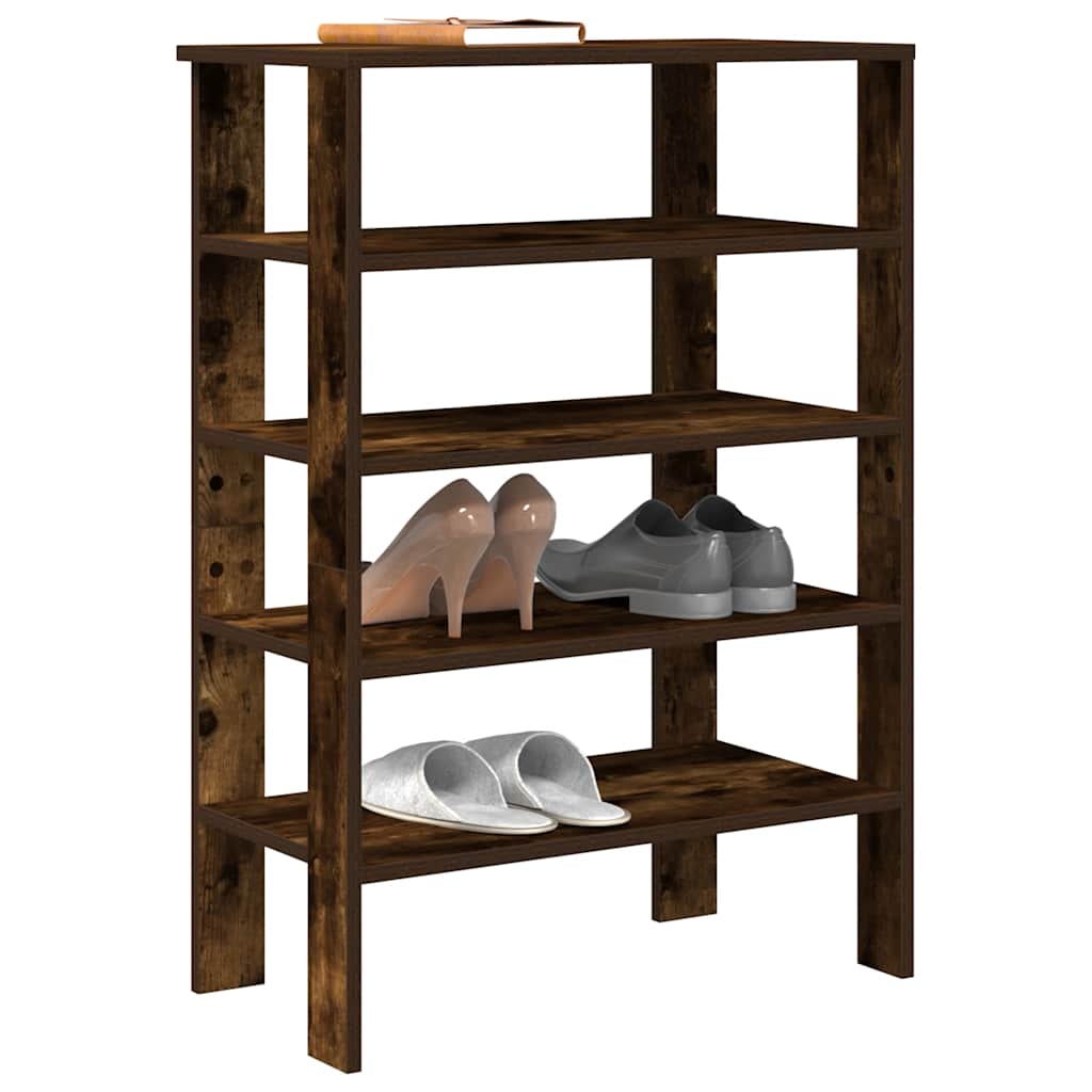 Stalak za cipele boja hrasta 61x32x87,5 cm konstruirano drvo