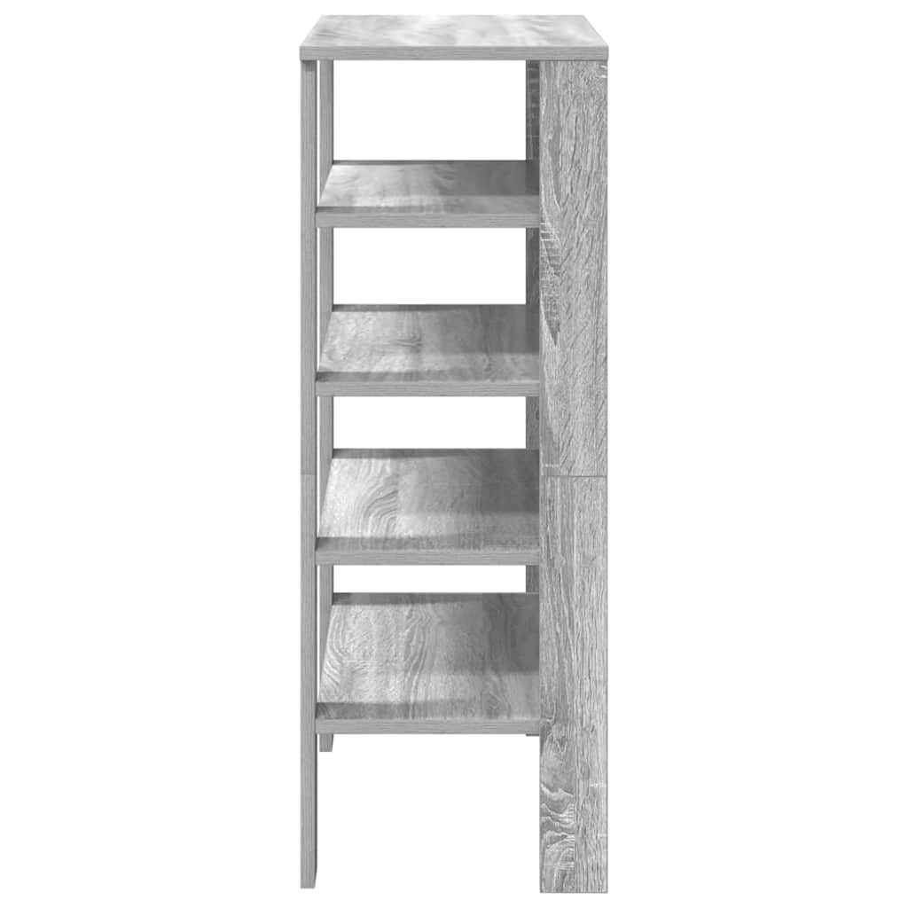 Stalak za cipele boja hrasta 61x32x87,5 cm konstruirano drvo
