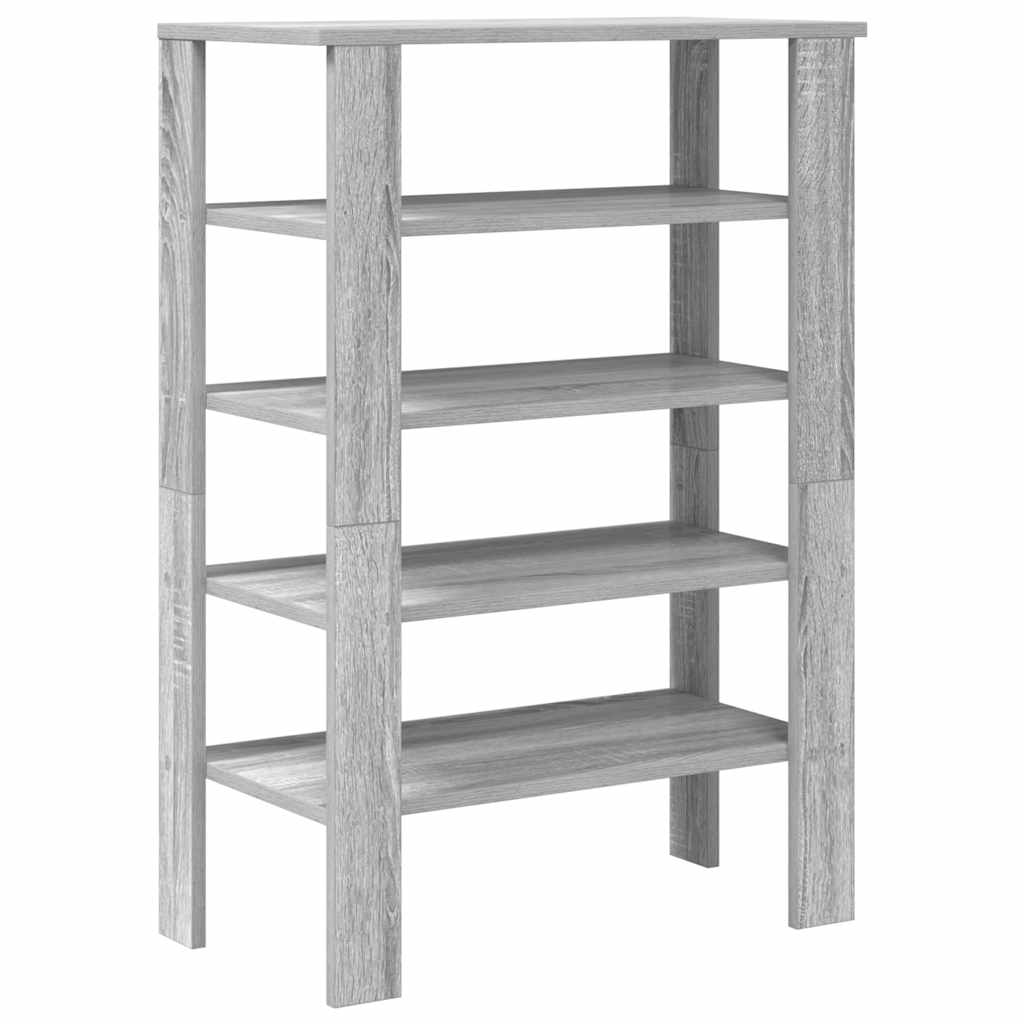 Stalak za cipele boja hrasta 61x32x87,5 cm konstruirano drvo