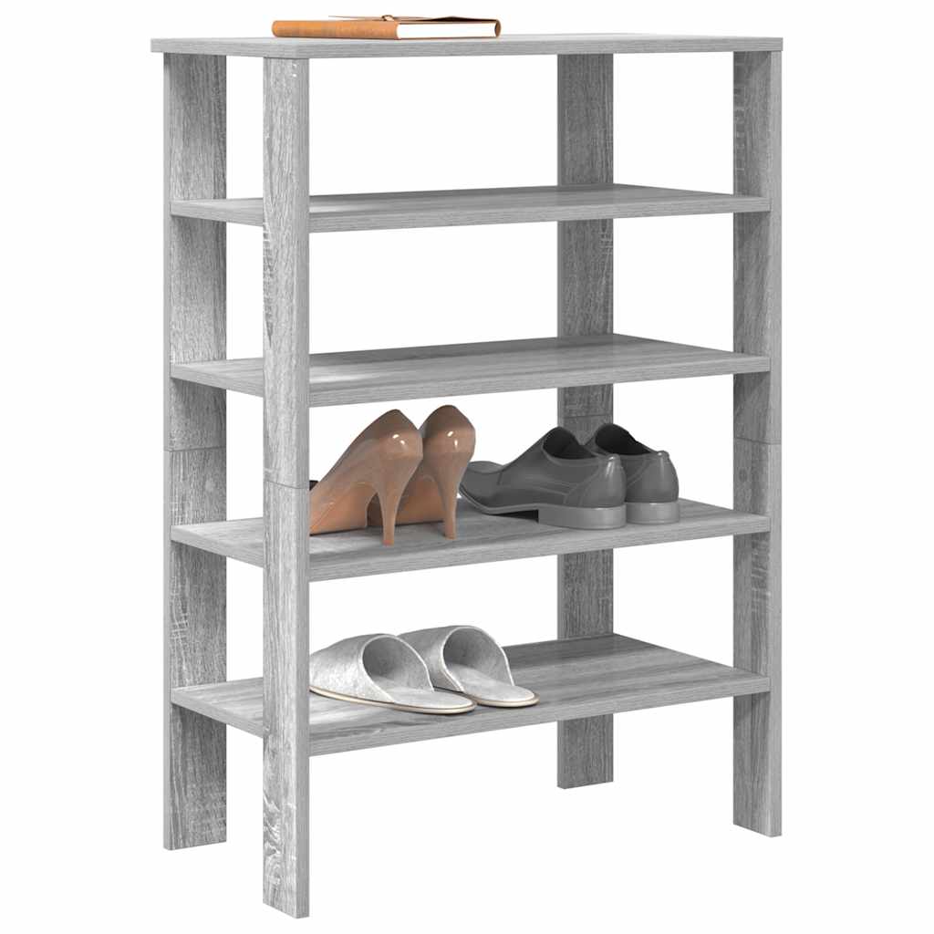 Stalak za cipele boja hrasta 61x32x87,5 cm konstruirano drvo