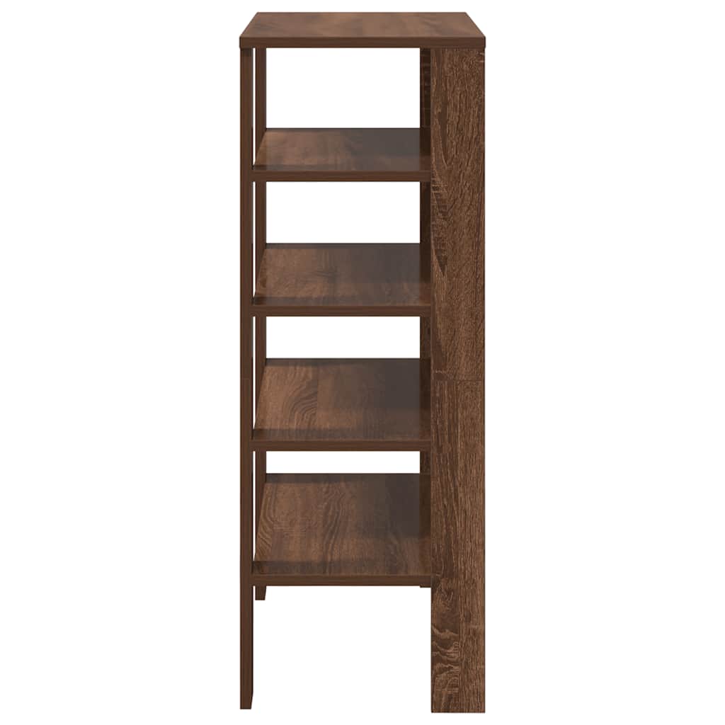 Stalak za cipele boja hrasta 61x32x87,5 cm konstruirano drvo