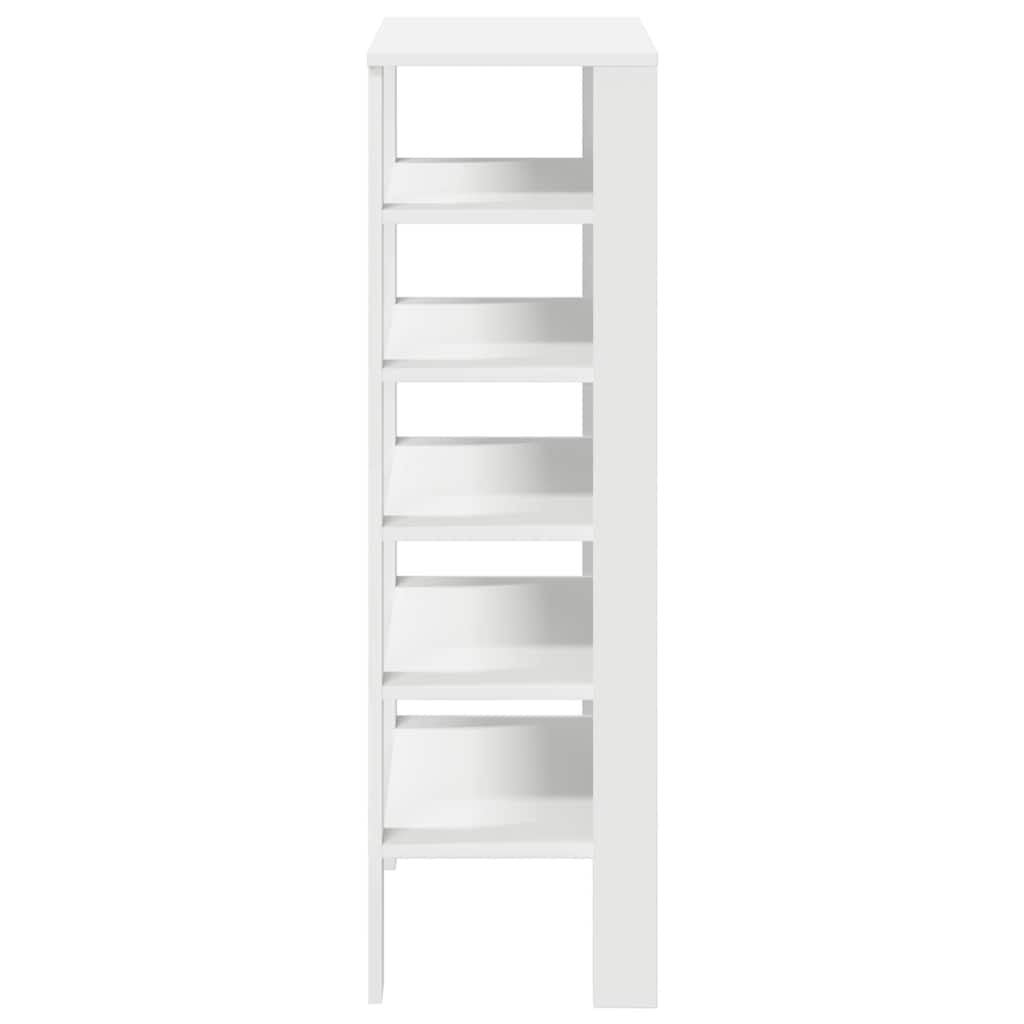 Stalak za cipele bijeli 61x32x105 cm od konstruiranog drva