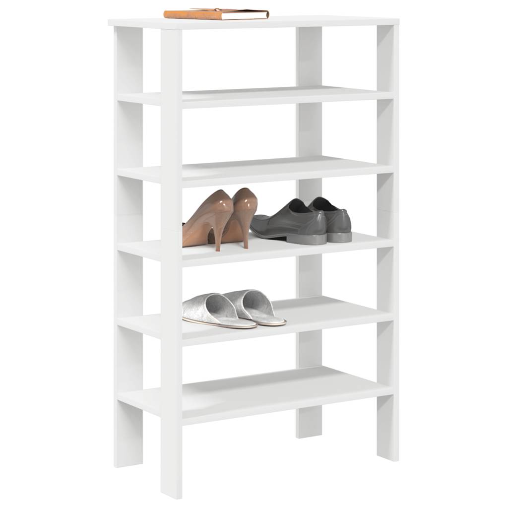 Stalak za cipele bijeli 61x32x105 cm od konstruiranog drva
