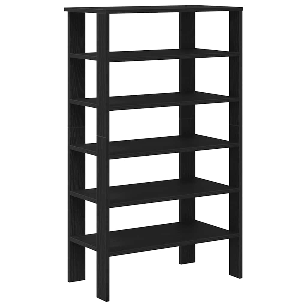 Stalak za cipele crni 61x32x105 cm od konstruiranog drva