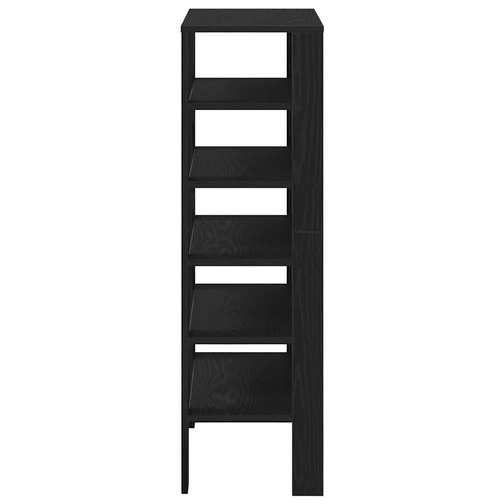 Stalak za cipele crni 61x32x105 cm od konstruiranog drva
