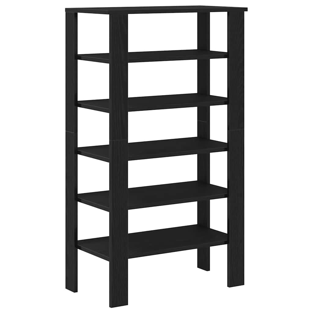 Stalak za cipele crni 61x32x105 cm od konstruiranog drva