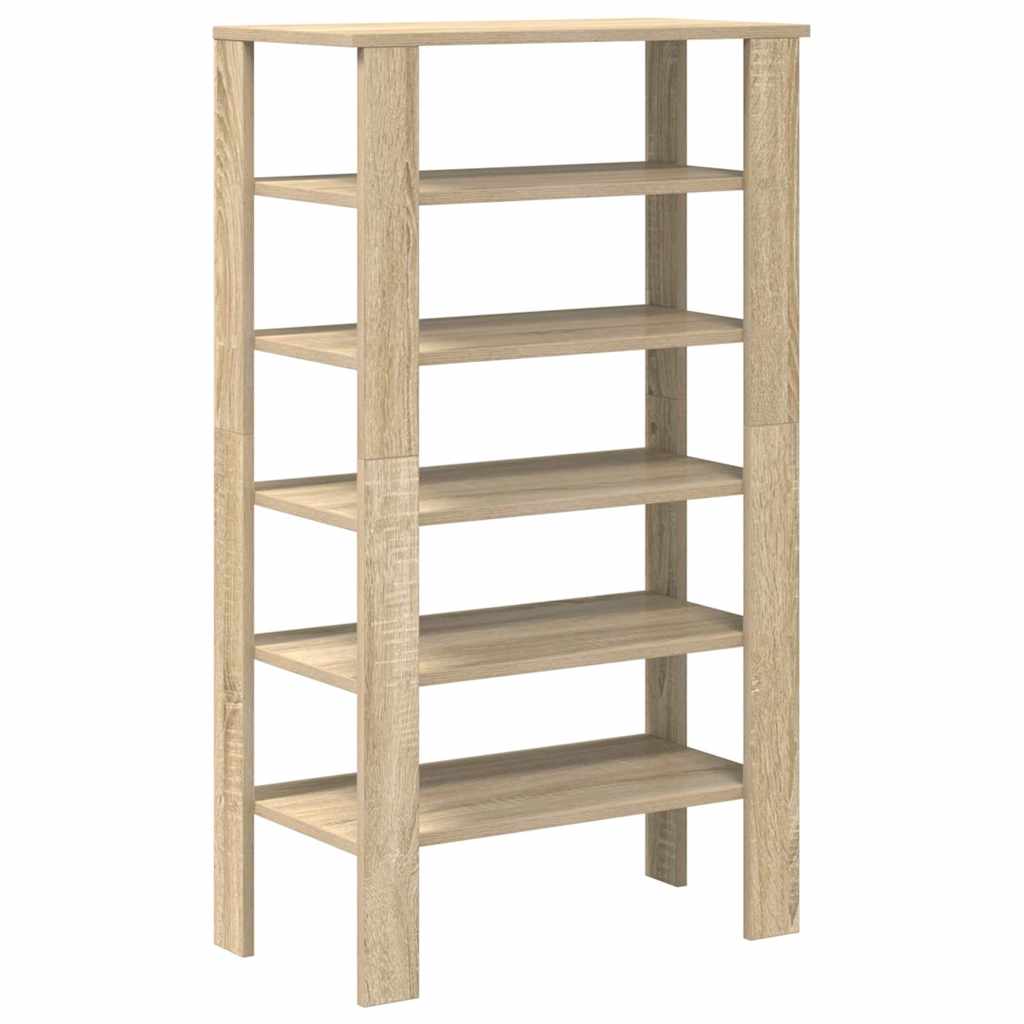 Stalak za cipele boja hrasta 61x32x105 cm konstruirano drvo