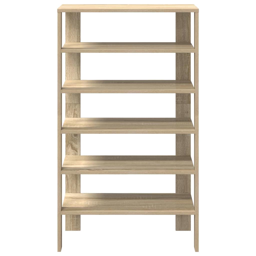 Stalak za cipele boja hrasta 61x32x105 cm konstruirano drvo