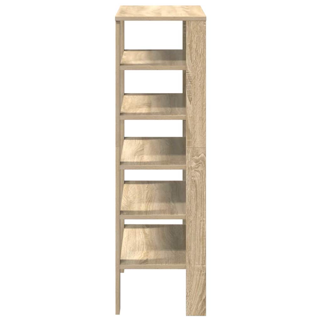Stalak za cipele boja hrasta 61x32x105 cm konstruirano drvo