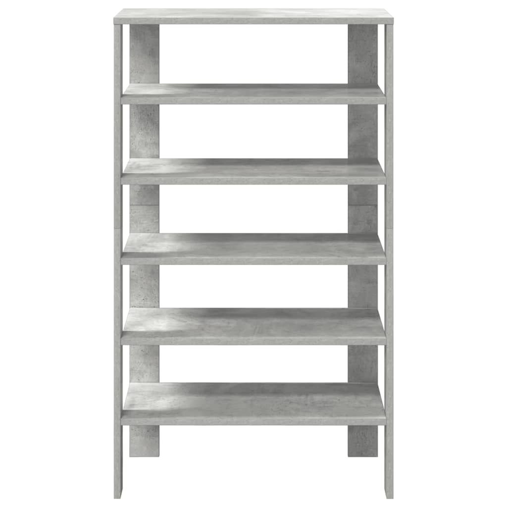 Stalak za cipele boja betona 61x32x105 cm konstruirano drvo