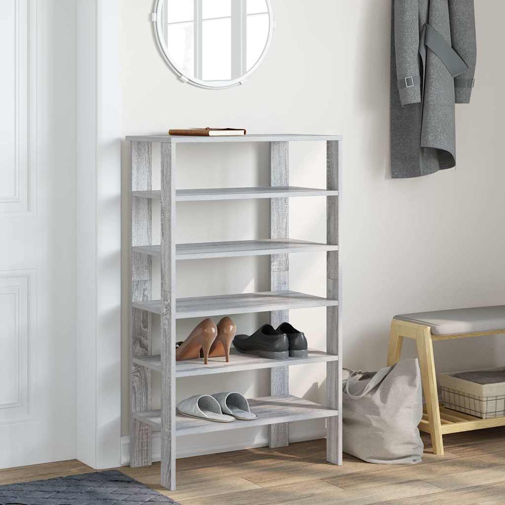 Stalak za cipele boja hrasta 61x32x105 cm konstruirano drvo
