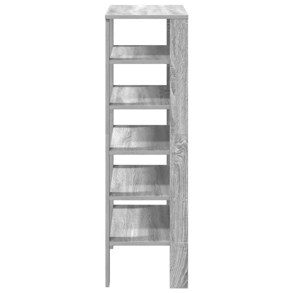 Stalak za cipele boja hrasta 61x32x105 cm konstruirano drvo
