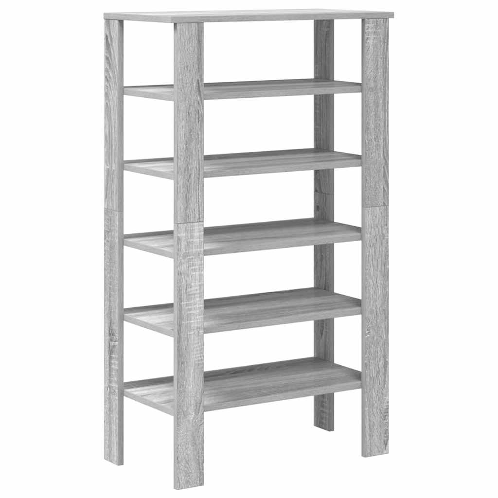 Stalak za cipele boja hrasta 61x32x105 cm konstruirano drvo
