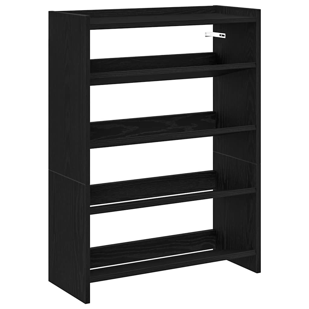 Stalak za cipele crni 60x25x81 cm od konstruiranog drva