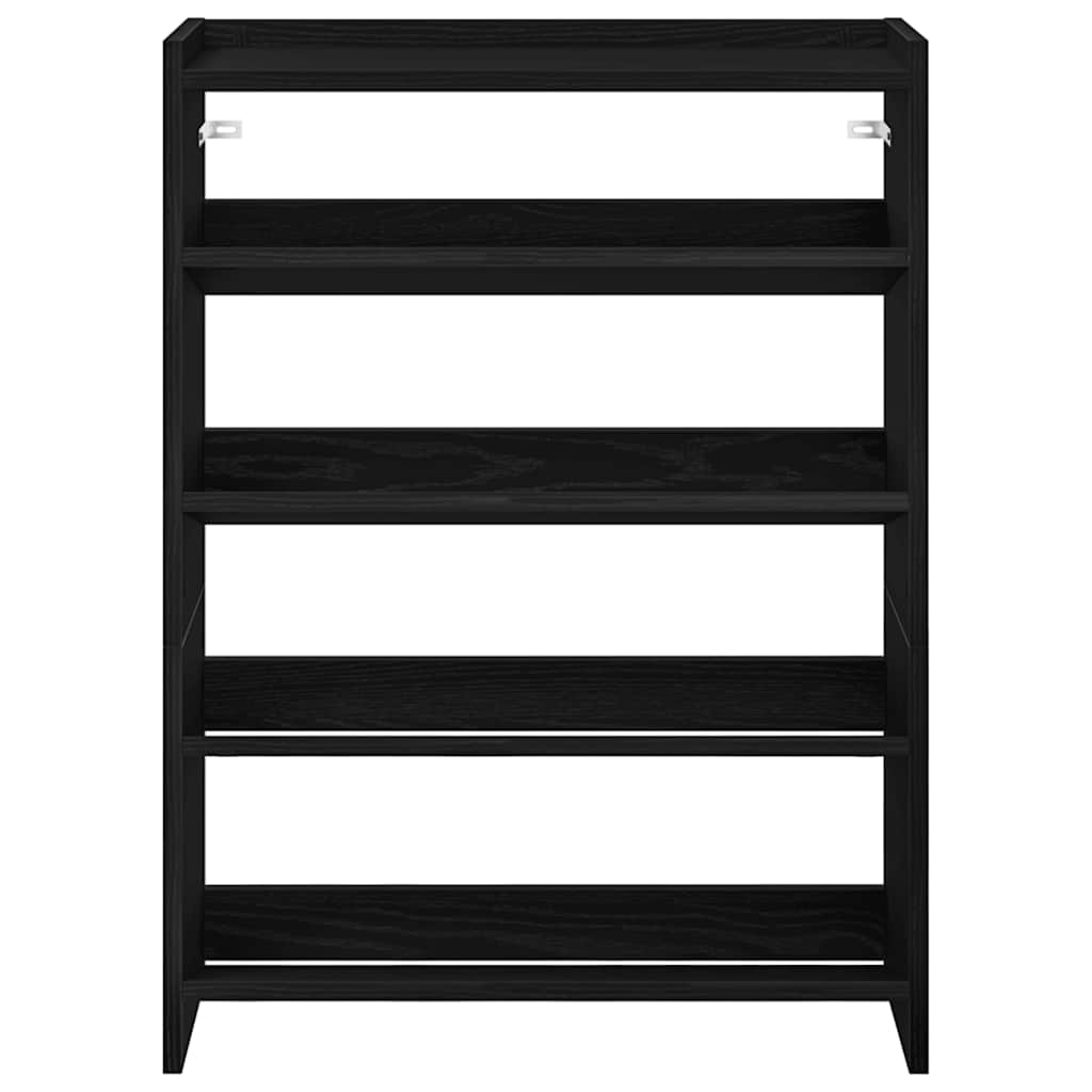 Stalak za cipele crni 60x25x81 cm od konstruiranog drva