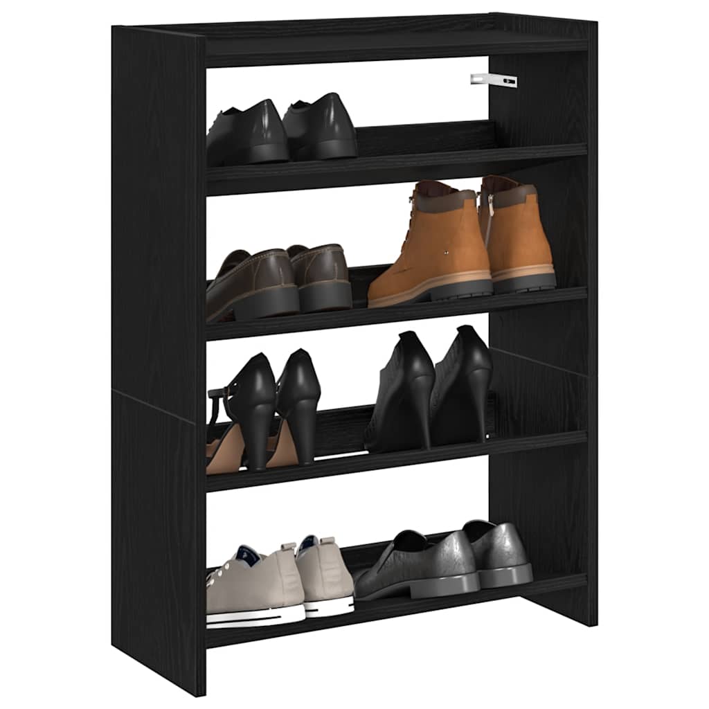 Stalak za cipele crni 60x25x81 cm od konstruiranog drva