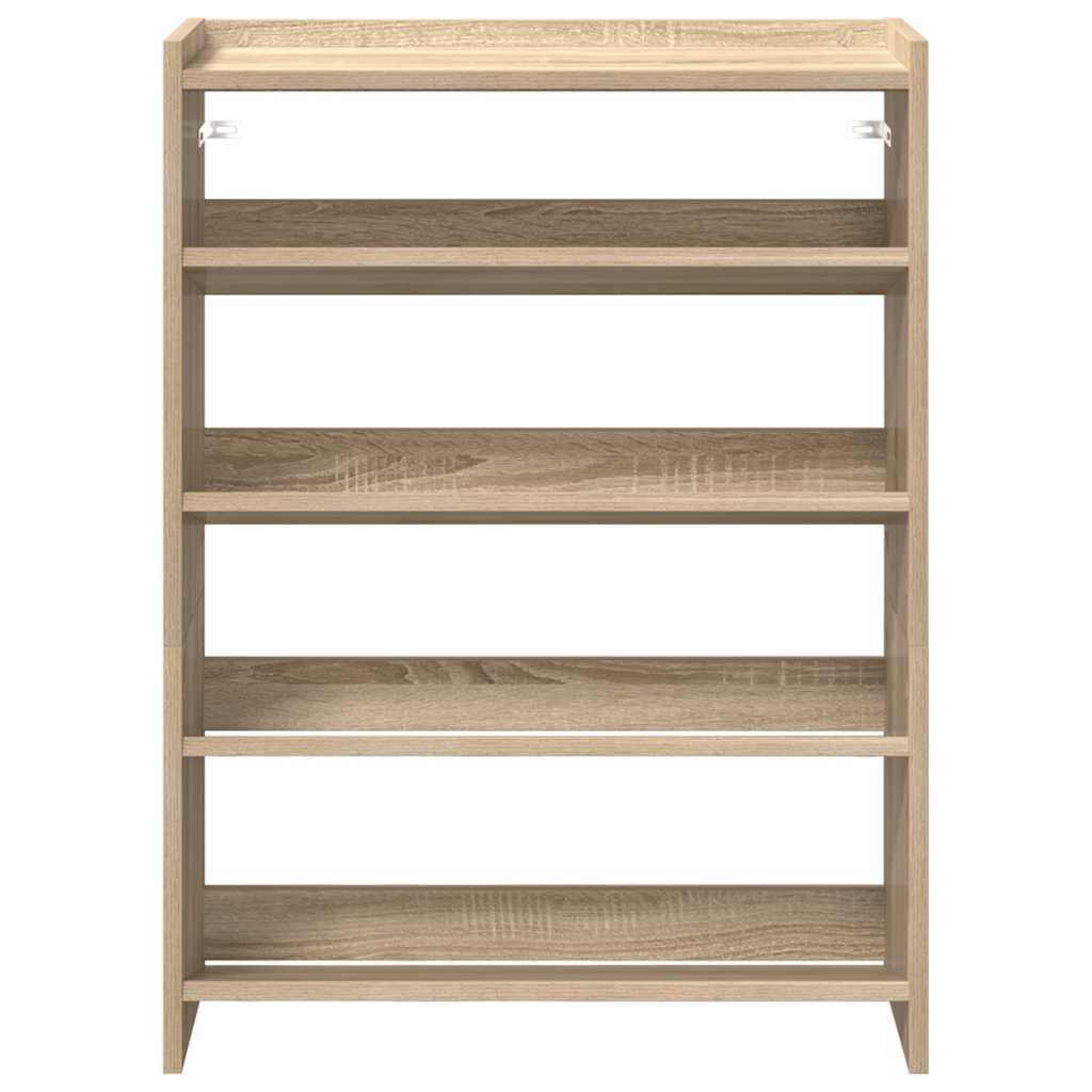Stalak za cipele boja hrasta 60x25x81 cm konstruirano drvo