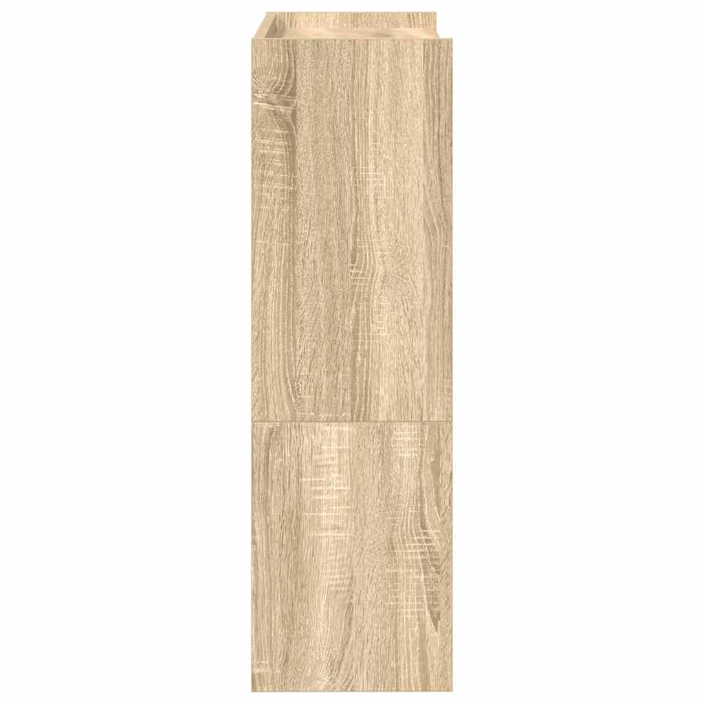 Stalak za cipele boja hrasta 60x25x81 cm konstruirano drvo