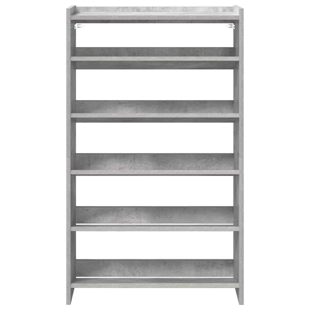 Stalak za cipele boja betona 60x25x81 cm konstruirano drvo