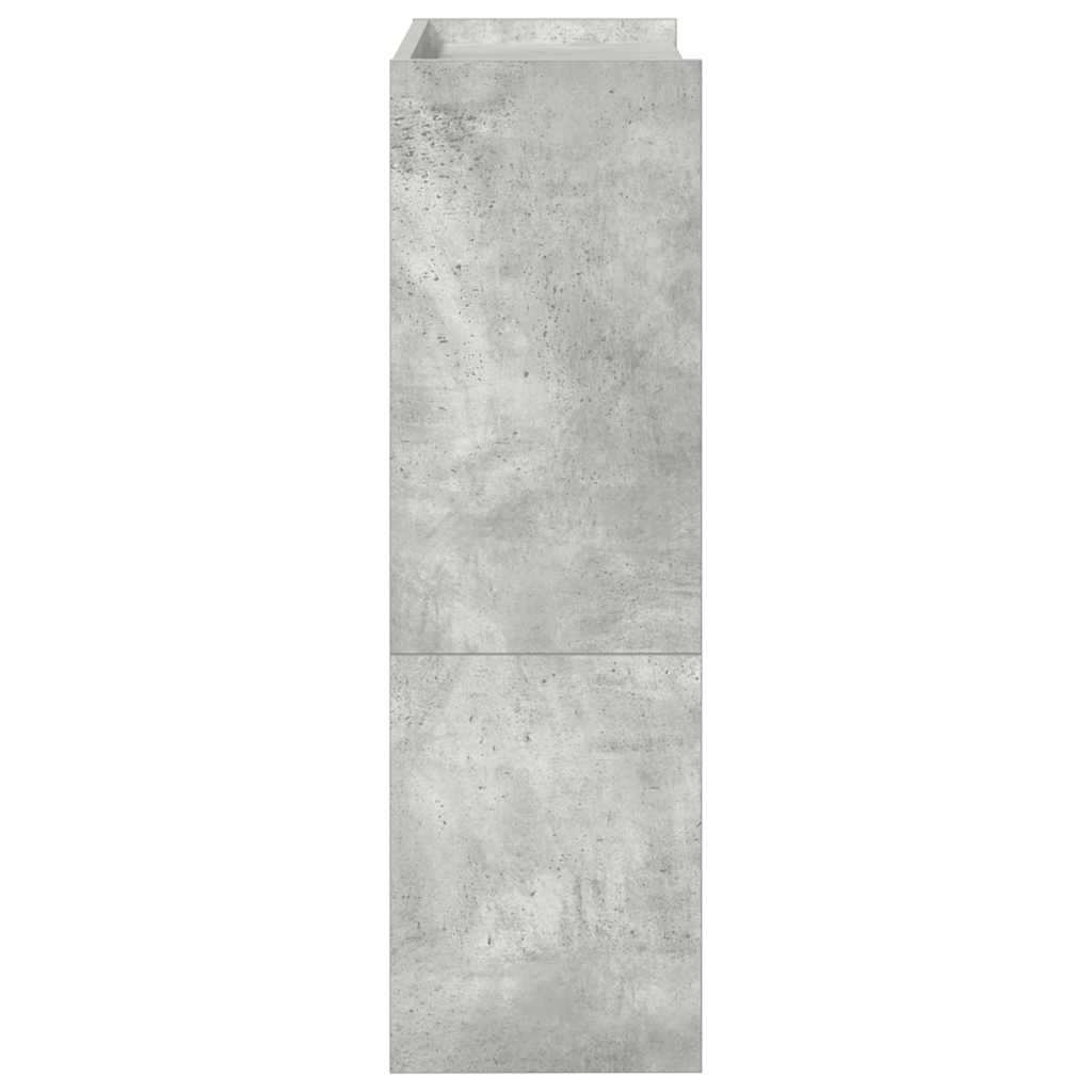Stalak za cipele boja betona 60x25x81 cm konstruirano drvo