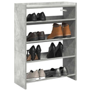 Stalak za cipele boja betona 60x25x81 cm konstruirano drvo