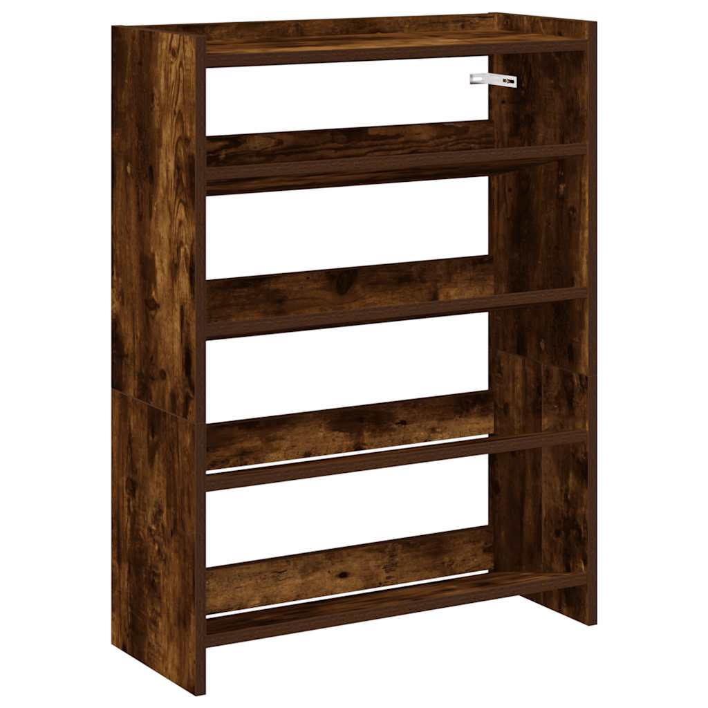 Stalak za cipele boja hrasta 60x25x81 cm konstruirano drvo