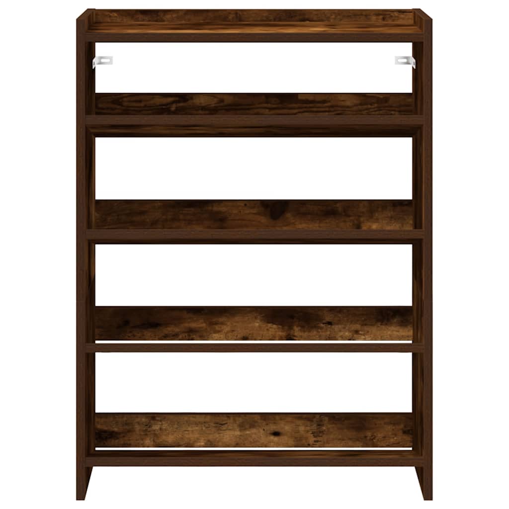 Stalak za cipele boja hrasta 60x25x81 cm konstruirano drvo