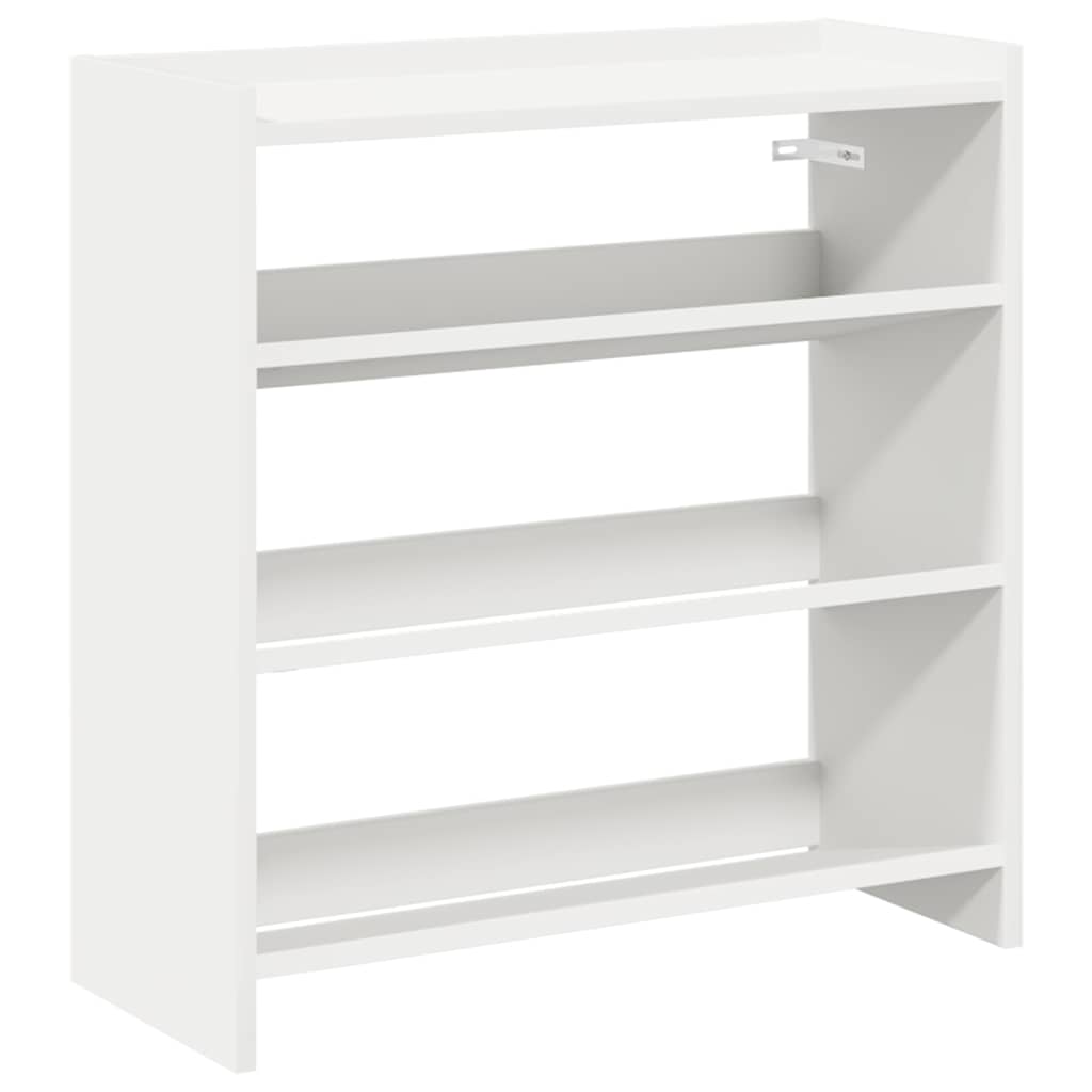 Stalak za cipele bijeli 60x25x62 cm od konstruiranog drva