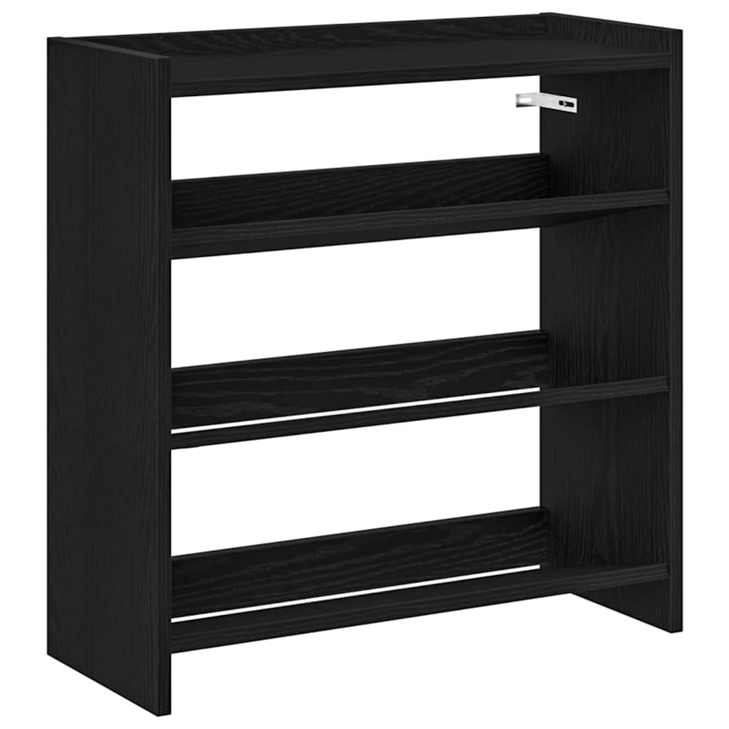 Stalak za cipele crni 60x25x62 cm od konstruiranog drva