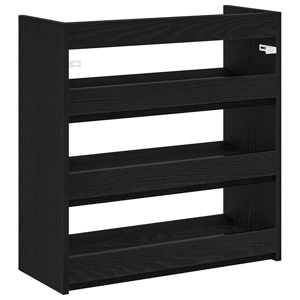Stalak za cipele crni 60x25x62 cm od konstruiranog drva