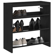 Stalak za cipele crni 60x25x62 cm od konstruiranog drva