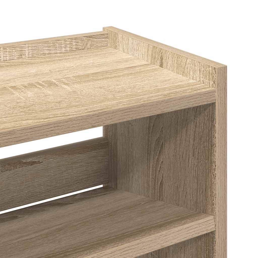 Stalak za cipele boja hrasta 60x25x62 cm konstruirano drvo