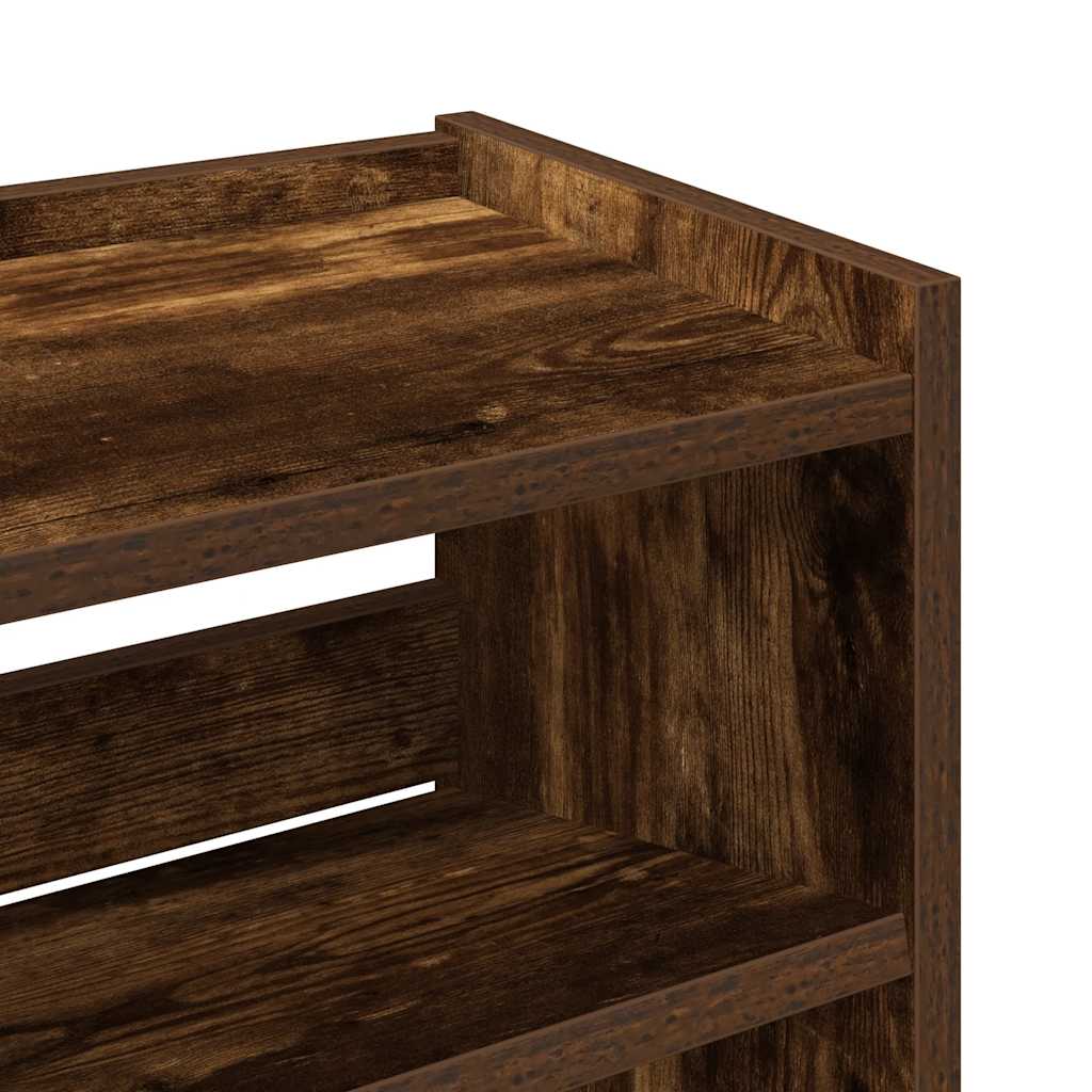 Stalak za cipele boja hrasta 60x25x62 cm konstruirano drvo