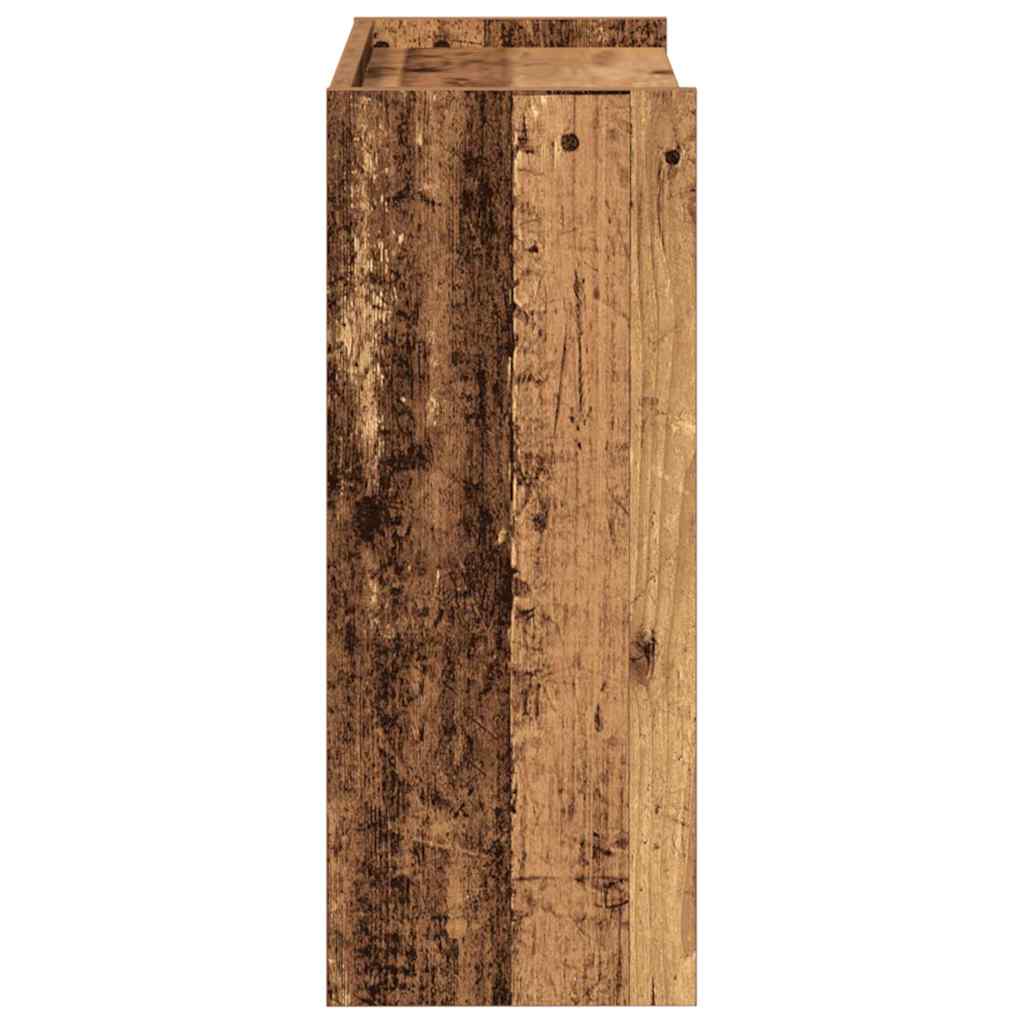Stalak za cipele boja staro drvo 60x25x62 cm konstruirano drvo