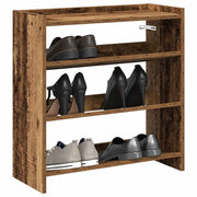 Stalak za cipele boja staro drvo 60x25x62 cm konstruirano drvo
