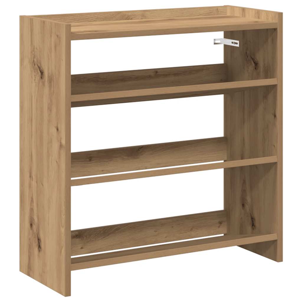 Stalak za cipele boja hrasta 60x25x62 cm konstruirano drvo