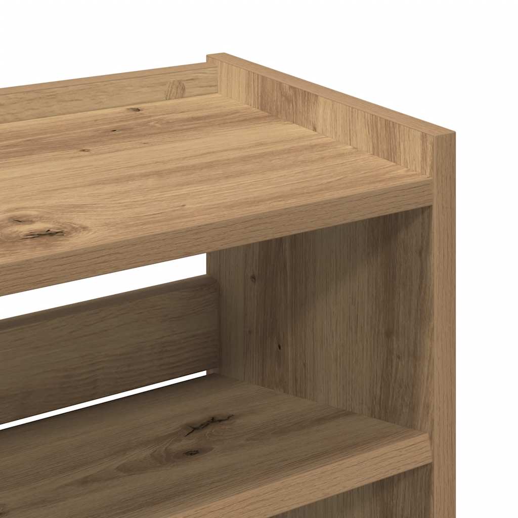 Stalak za cipele boja hrasta 60x25x62 cm konstruirano drvo