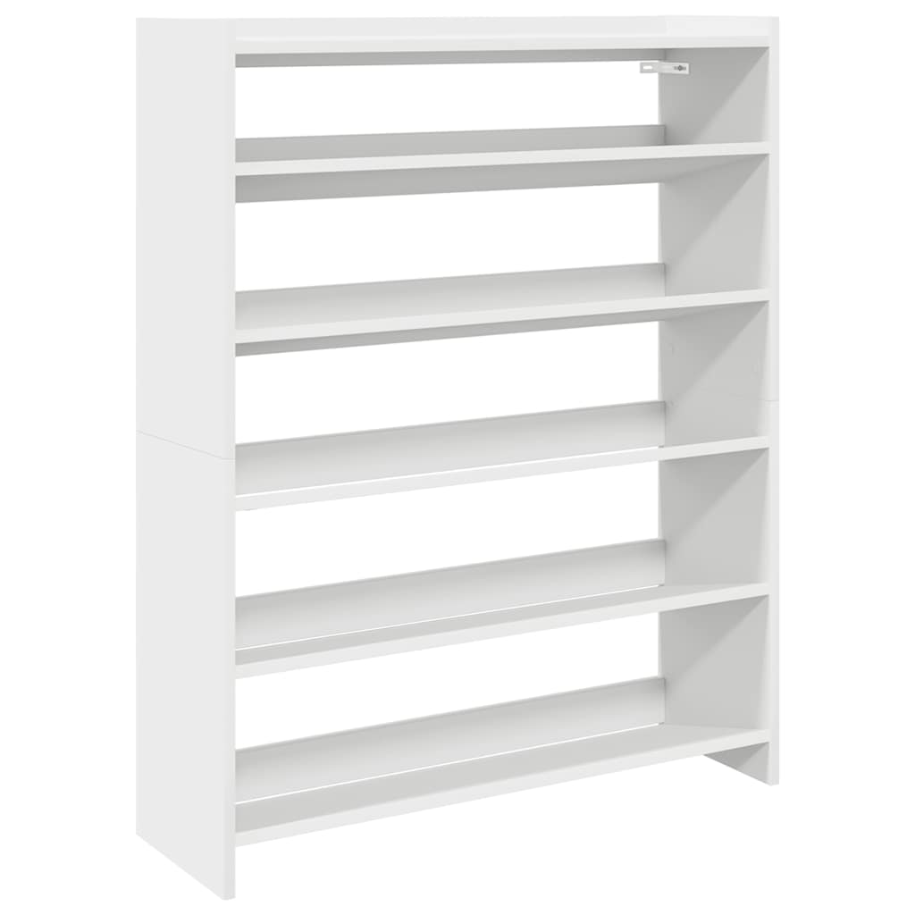 Stalak za cipele bijeli 80x25x100 cm od konstruiranog drva