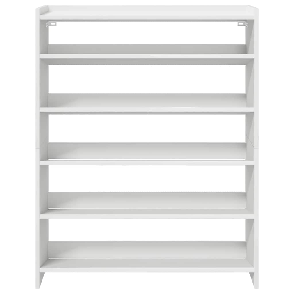 Stalak za cipele bijeli 80x25x100 cm od konstruiranog drva