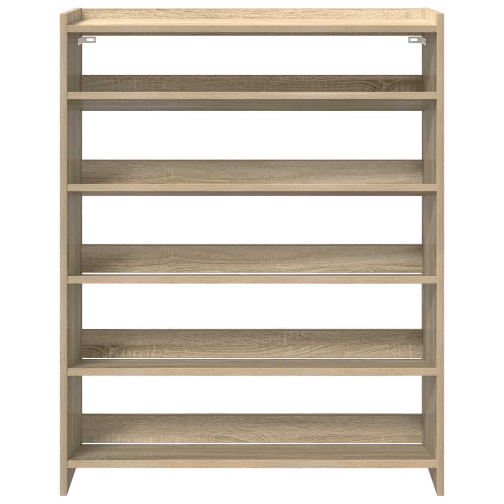 Stalak za cipele boja hrasta 80x25x100 cm konstruirano drvo