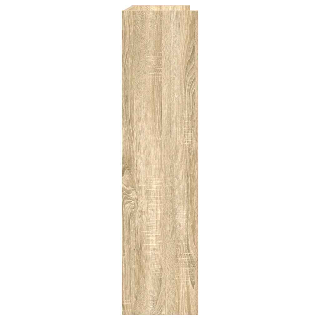 Stalak za cipele boja hrasta 80x25x100 cm konstruirano drvo