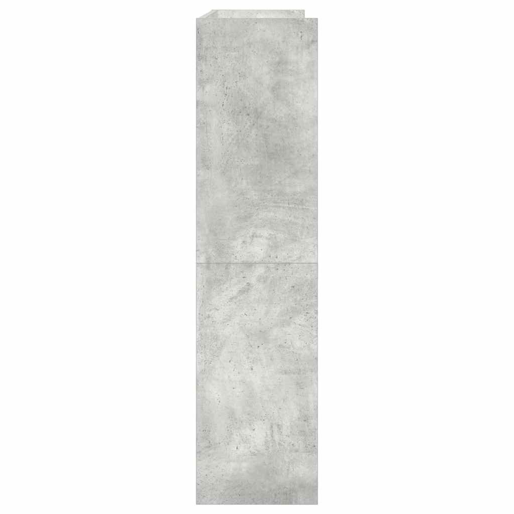 Stalak za cipele boja betona 80x25x100 cm konstruirano drvo