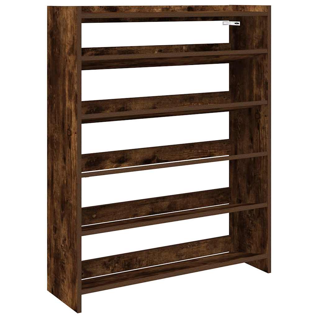 Stalak za cipele boja hrasta 80x25x100 cm konstruirano drvo
